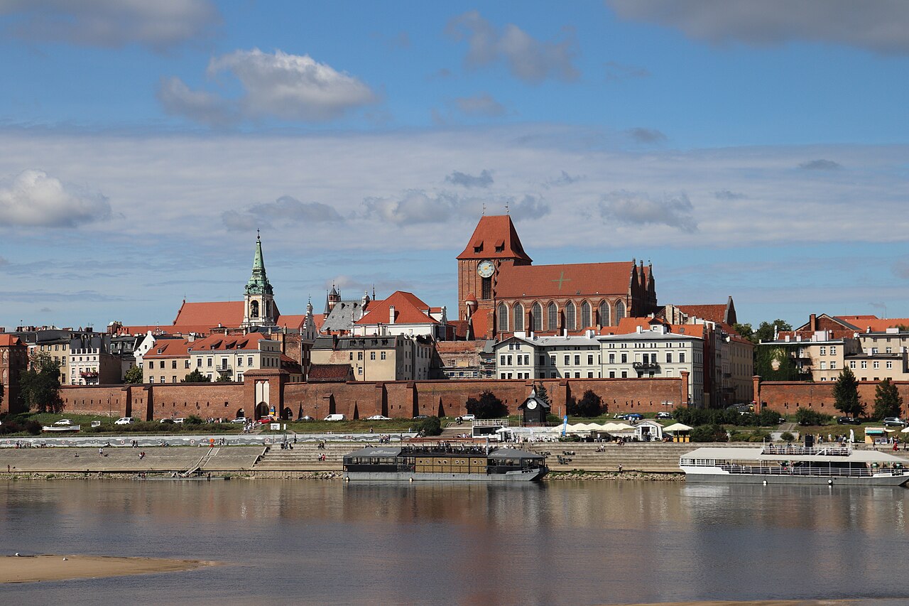 Panorama der Altstadt von Toruń an der Weichsel